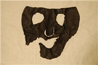  Leather face mask. This mask was probably used in the Coventry Mystery Plays. It even has eyebrows!